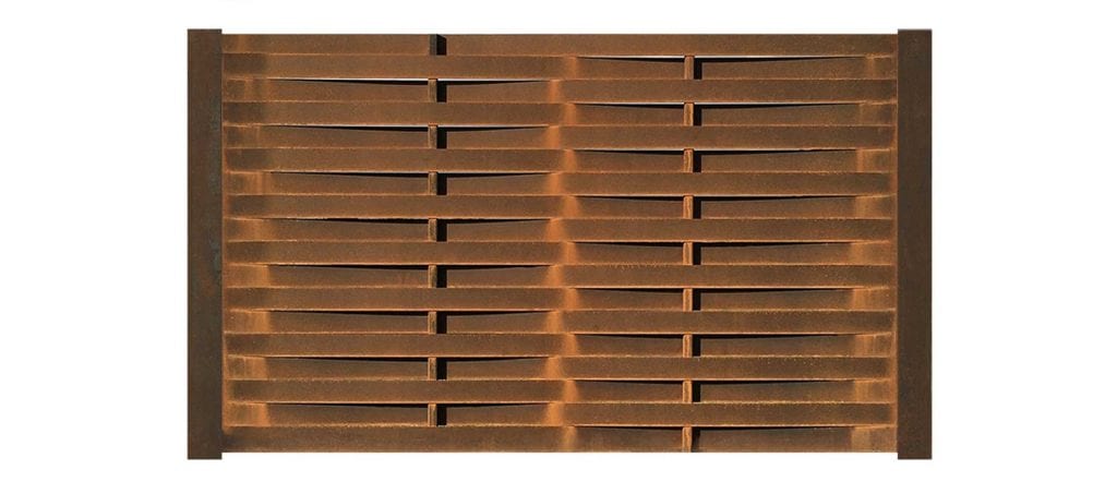 corten steel fencing panel