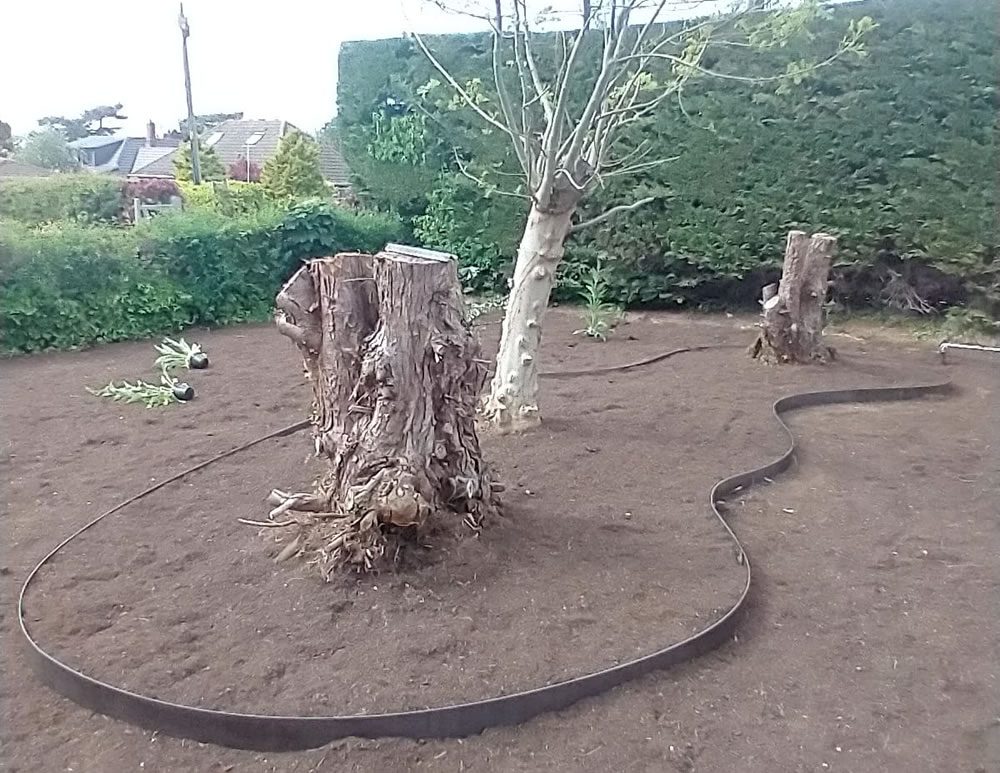 flexible steel edging for gardens