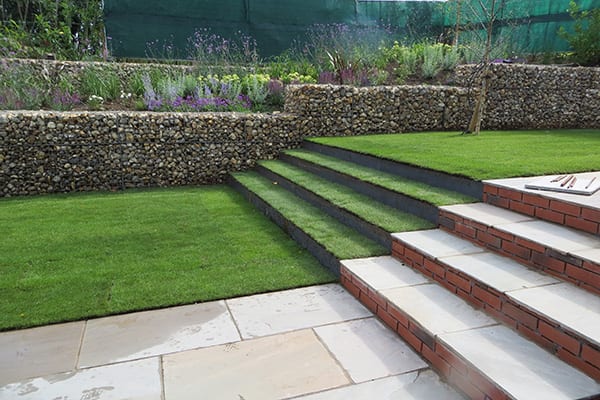 metal garden Edging for Steps and Terraces