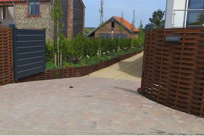 woven steel boundary fences