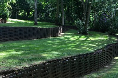 woven steel terracing
