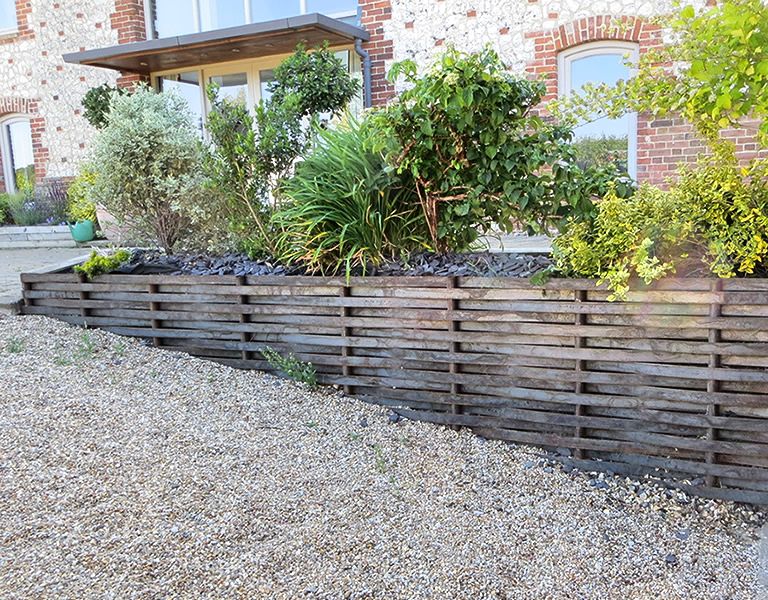 woven steel raised beds for garden