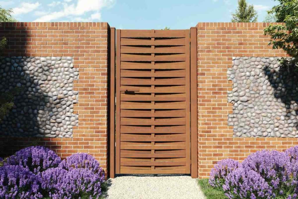 Woven Steel Gate Bare Steel